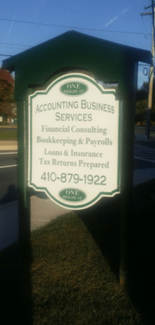 Accounting Business Services Sign Board